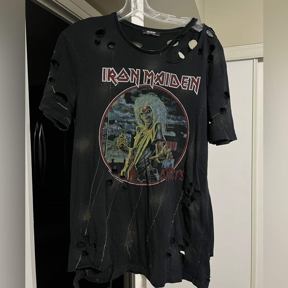 Zara distressed t-shirt